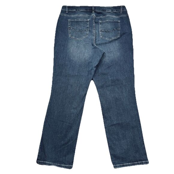 Maurices M Jeans Curvy High Rise Straight Plus 20W (39x31) Blue Stretch Womens - Picture 3 of 9